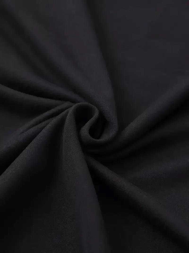20/1 Penye Compack Spider Baskılı Oversize Unisex Kısa Kol Yazlık T-shirt - Siyah