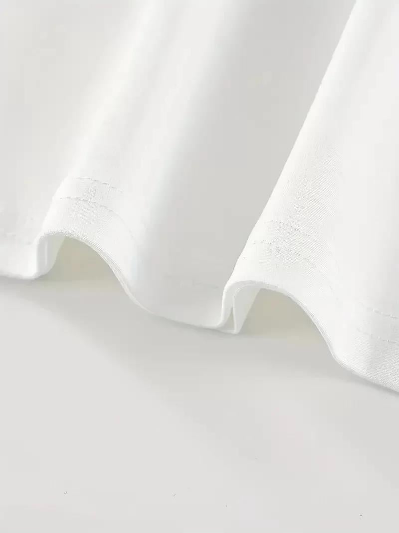 20/1 Penye CompackNew York Baskılı Oversize Kısa Kol Bisiklet Yaka T-shirt - Beyaz
