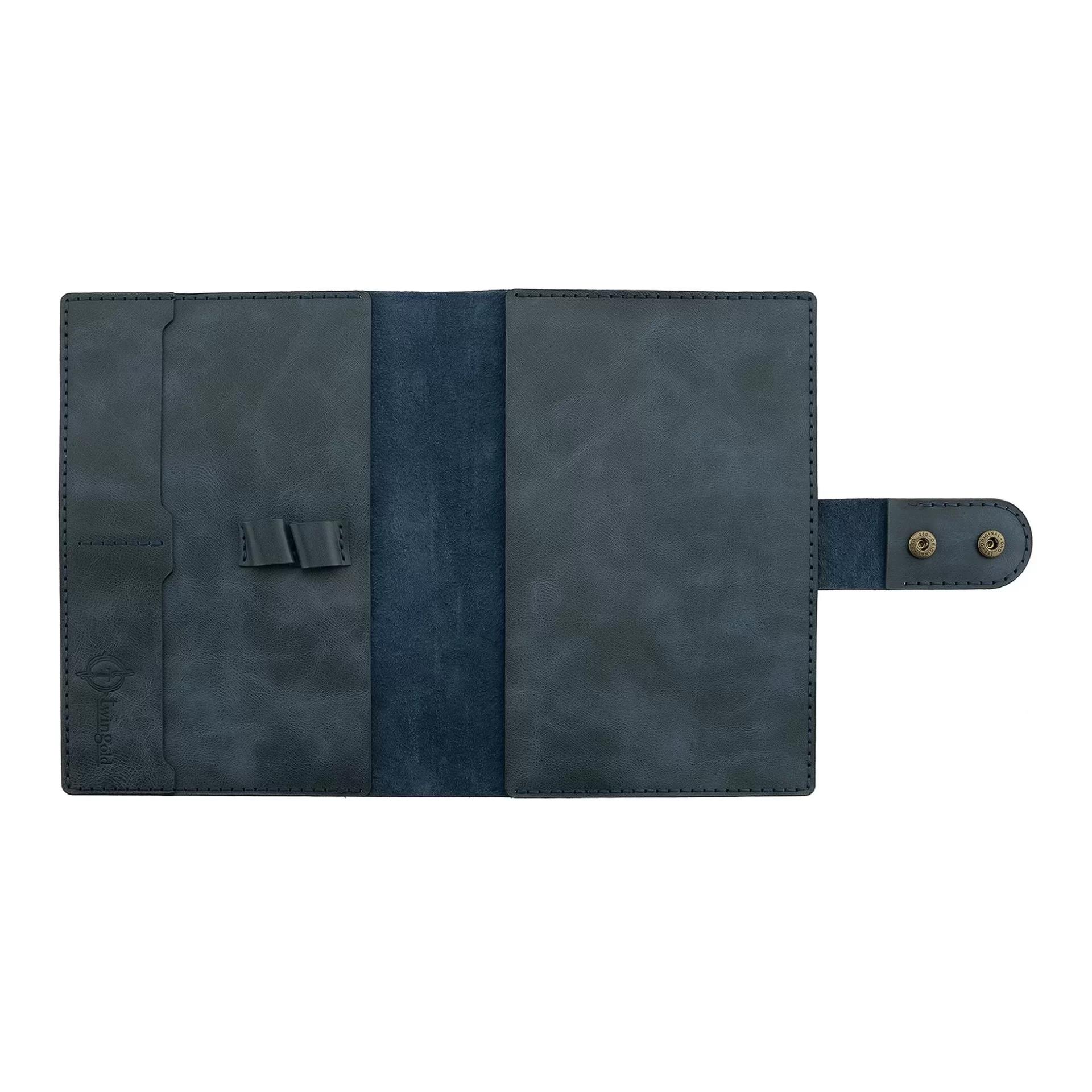 A5 Defter ve Ajanda Kılıfı - %100 Rainbow Deri - KO10001 - Lacivert