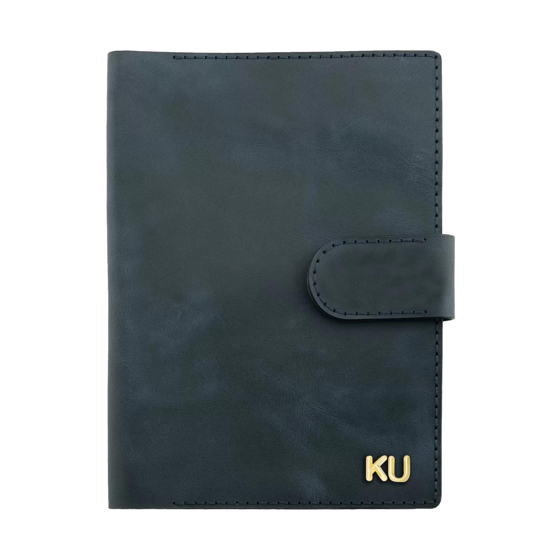 A5 Defter ve Ajanda Kılıfı - %100 Rainbow Deri - KO10001 - Lacivert