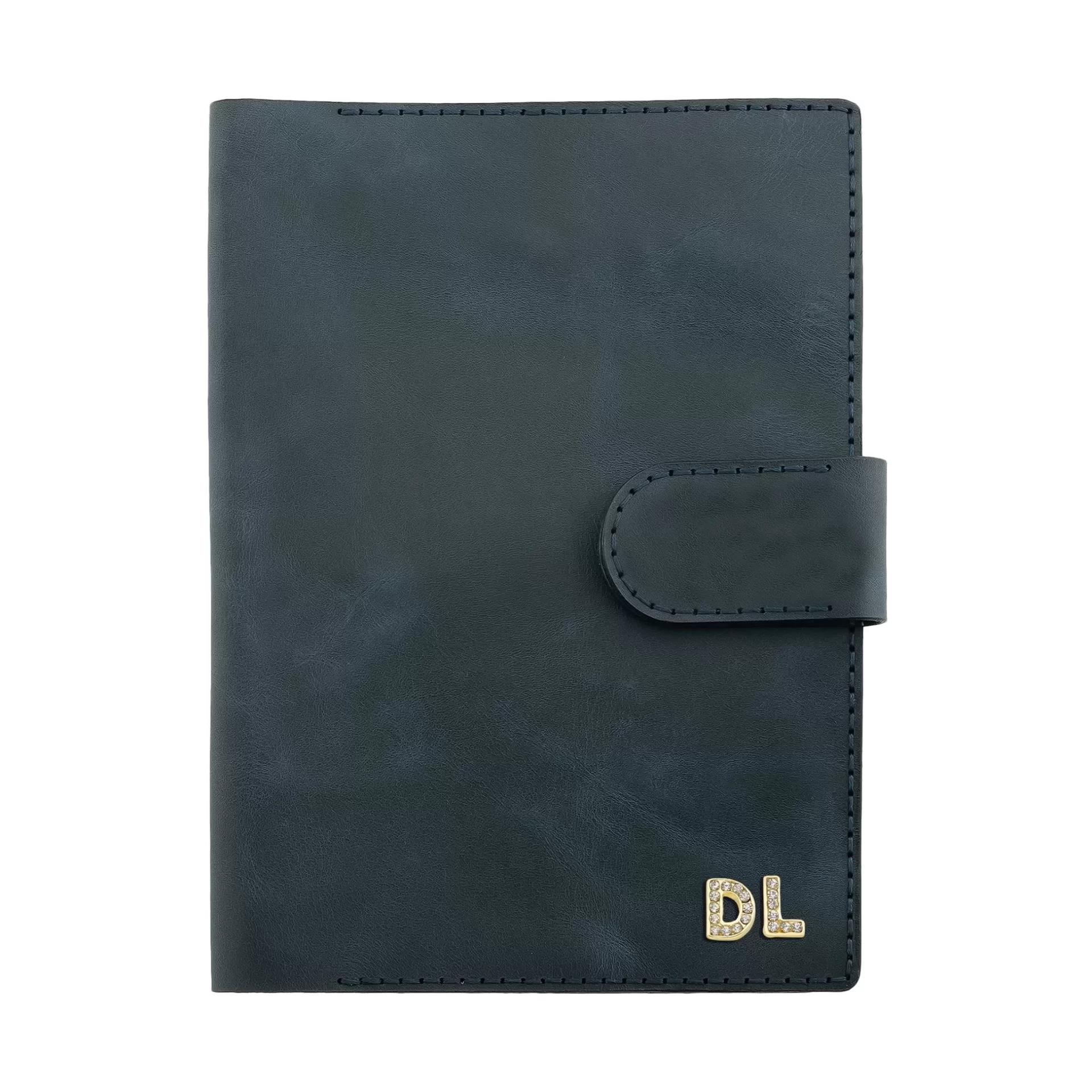 A5 Defter ve Ajanda Kılıfı - %100 Rainbow Deri - KO10001 - Lacivert