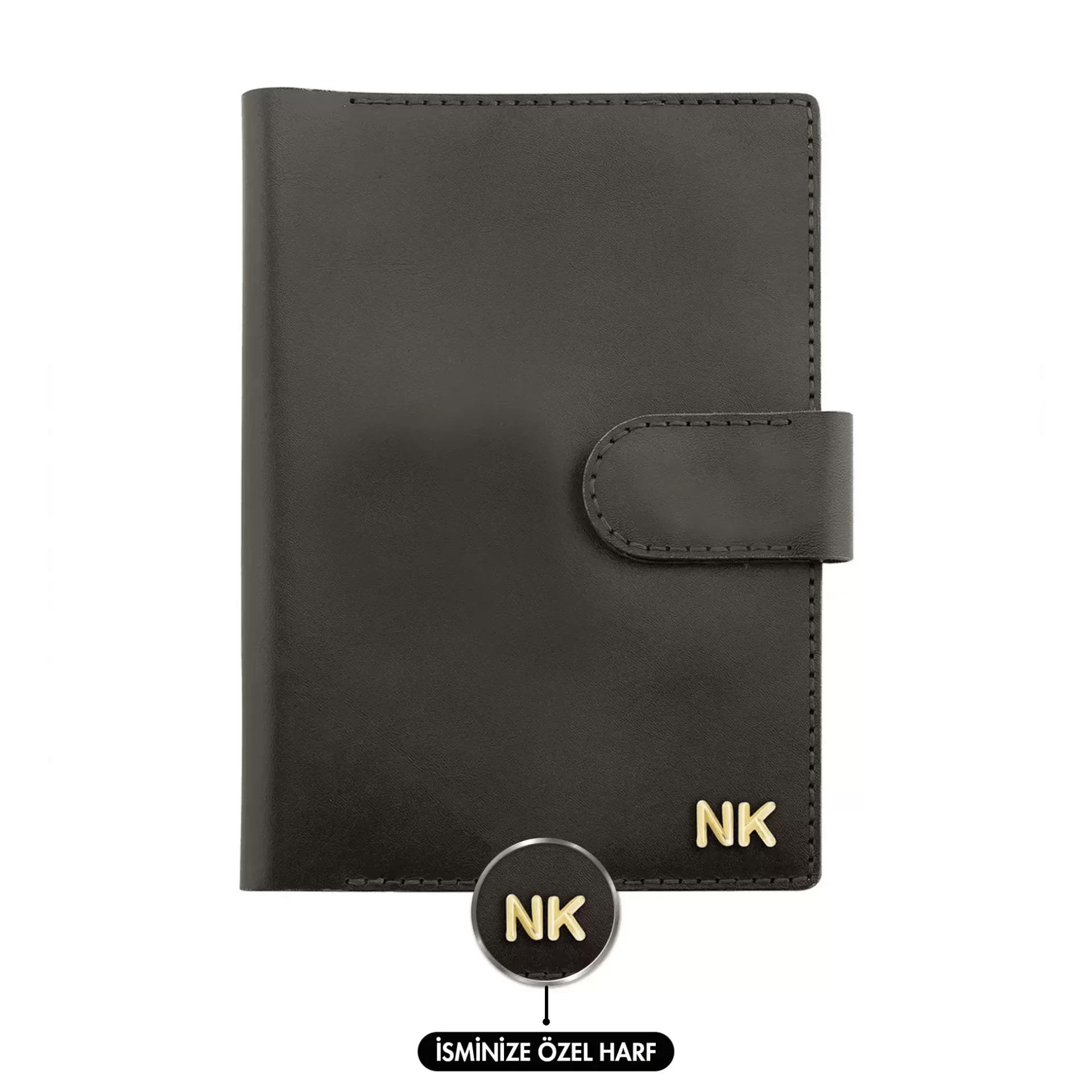A5 Defter ve Ajanda Kılıfı - %100 Tiesto Deri - KO10002 - Koyu Kahverengi