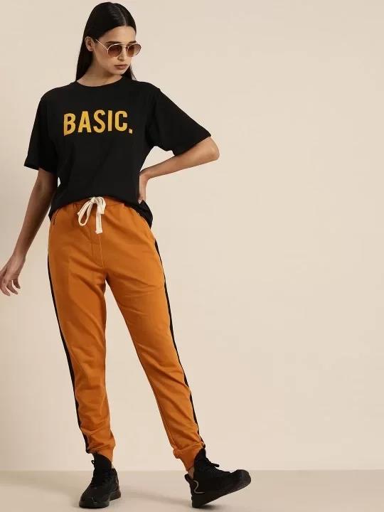 Baskılı Kadın T-shirt - Siyah