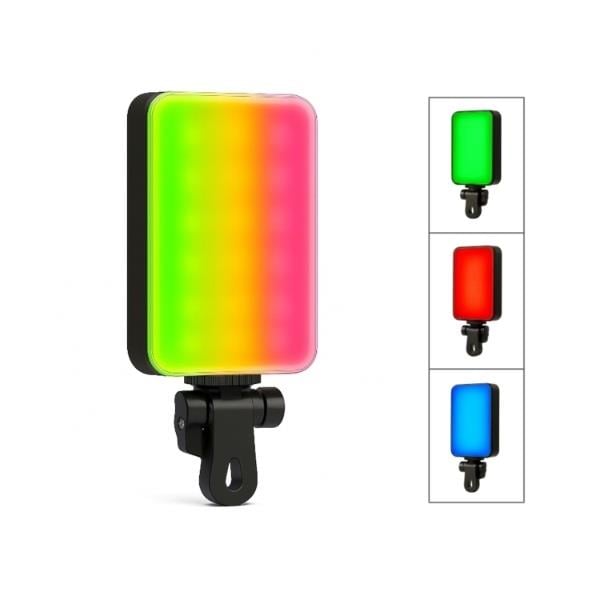 Clip-Fill Taşınabilir Mini RGB Led Selfie Işığı