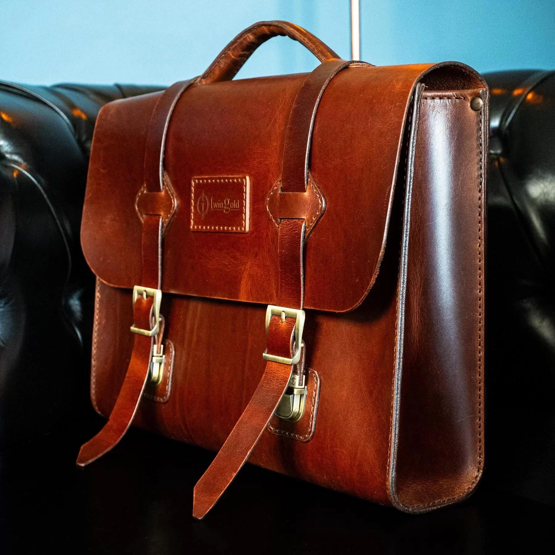 Deri Messenger Bag - Evrak Çantası