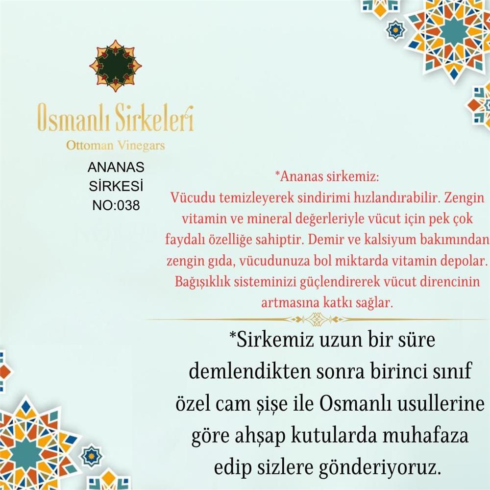 Egzotik - 02. Ananas Sirkesi - 500 ml