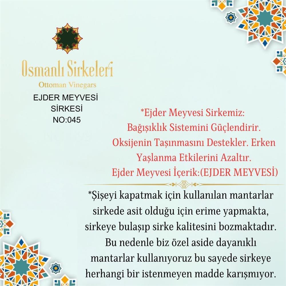 Egzotik - 02. Ejder Meyvesi Sirkesi - 500 ml