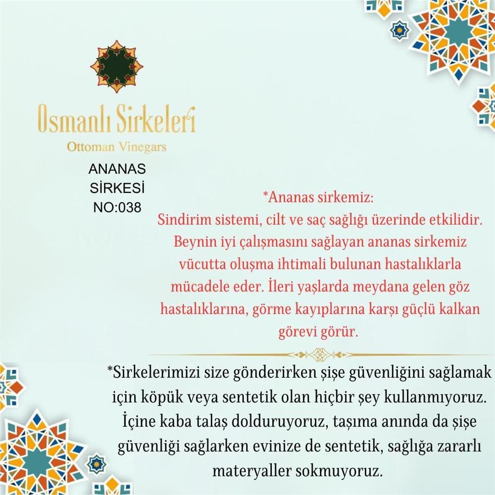 Egzotik - 02. Ananas Sirkesi - 500 ml