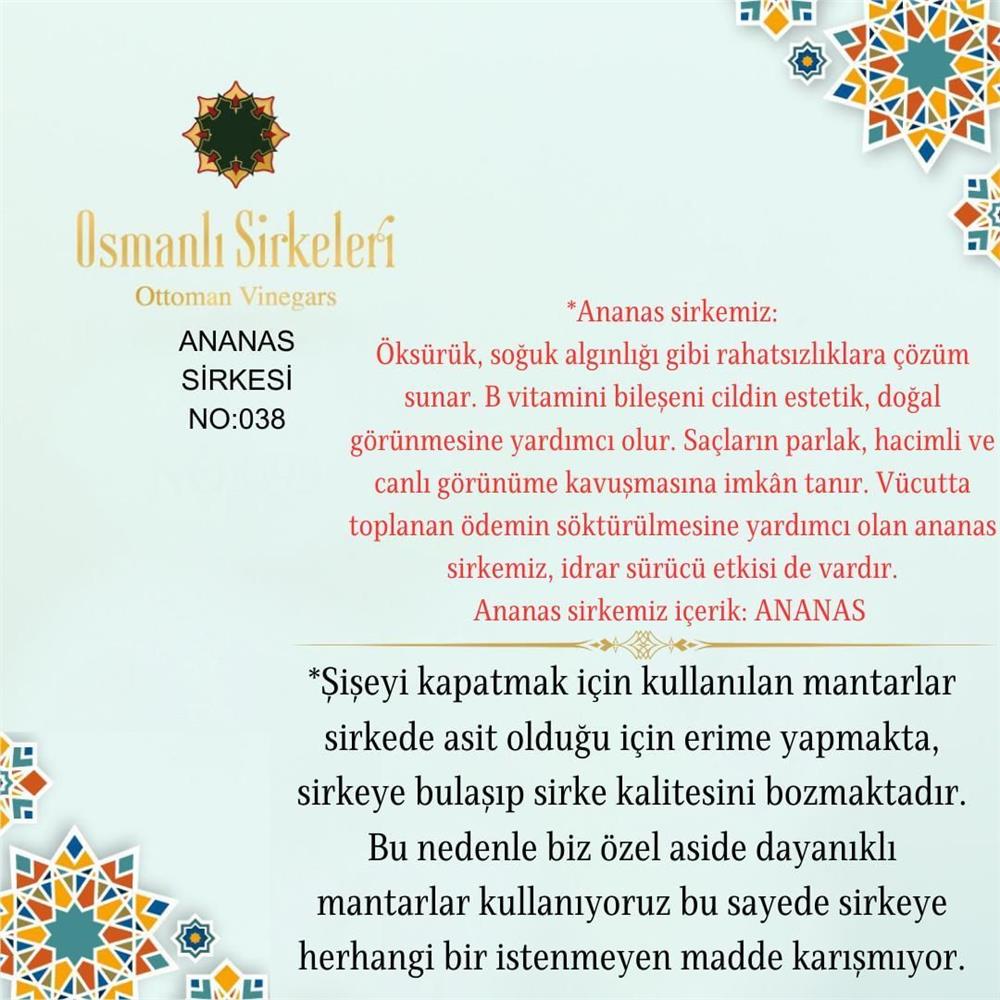 Egzotik - 02. Ananas Sirkesi - 500 ml