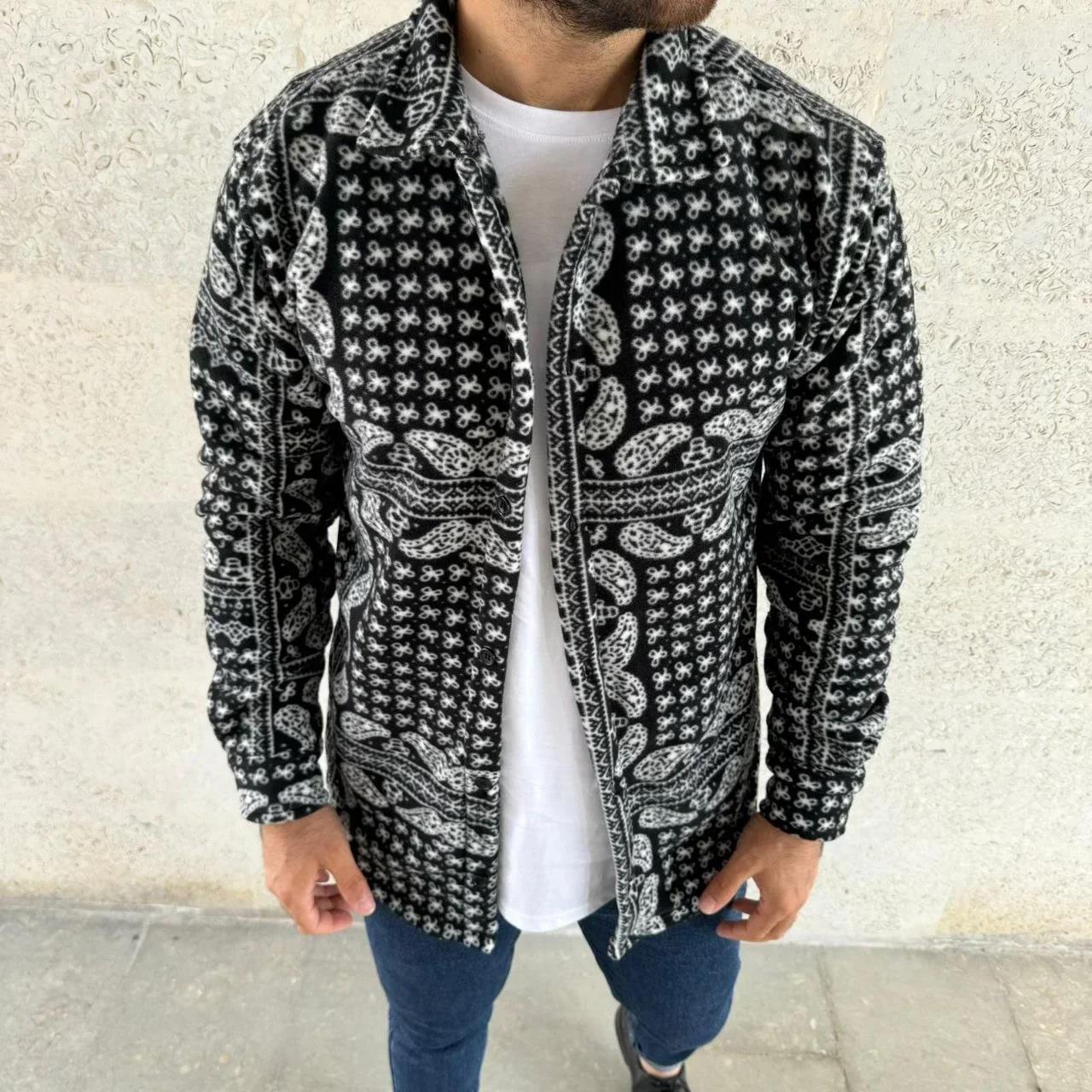 Erkek Polar Fermuarlı Sweatshirt – Kapüşonsuz, Cepli, Yumuşak Dokulu, Oversize Rahat Kalıp, Kışlık Sıcak Tutan Fermuarlı Üst - Siyah