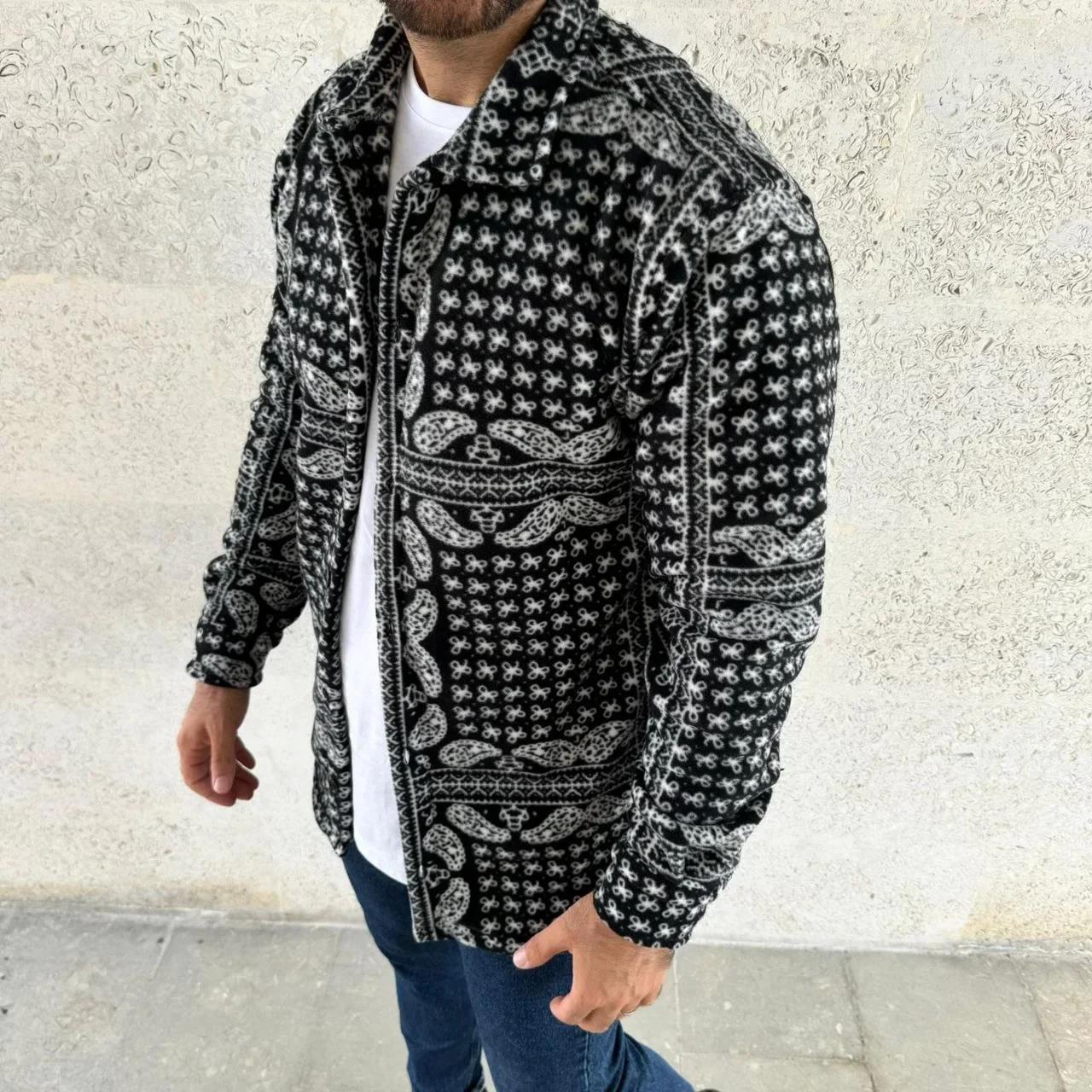 Erkek Polar Fermuarlı Sweatshirt – Kapüşonsuz, Cepli, Yumuşak Dokulu, Oversize Rahat Kalıp, Kışlık Sıcak Tutan Fermuarlı Üst - Siyah