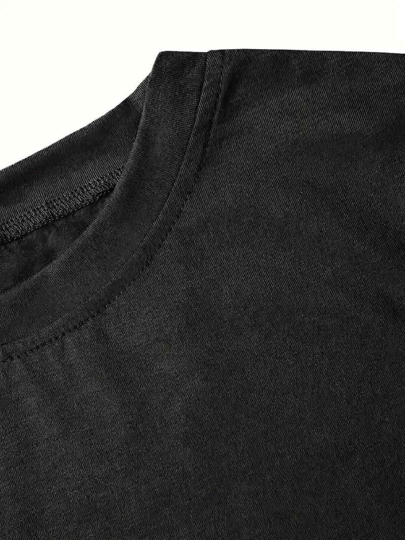 fiyonk Ön Arka baskılı siyah oversize unisex Kısa Kol t-shirt- Siyah