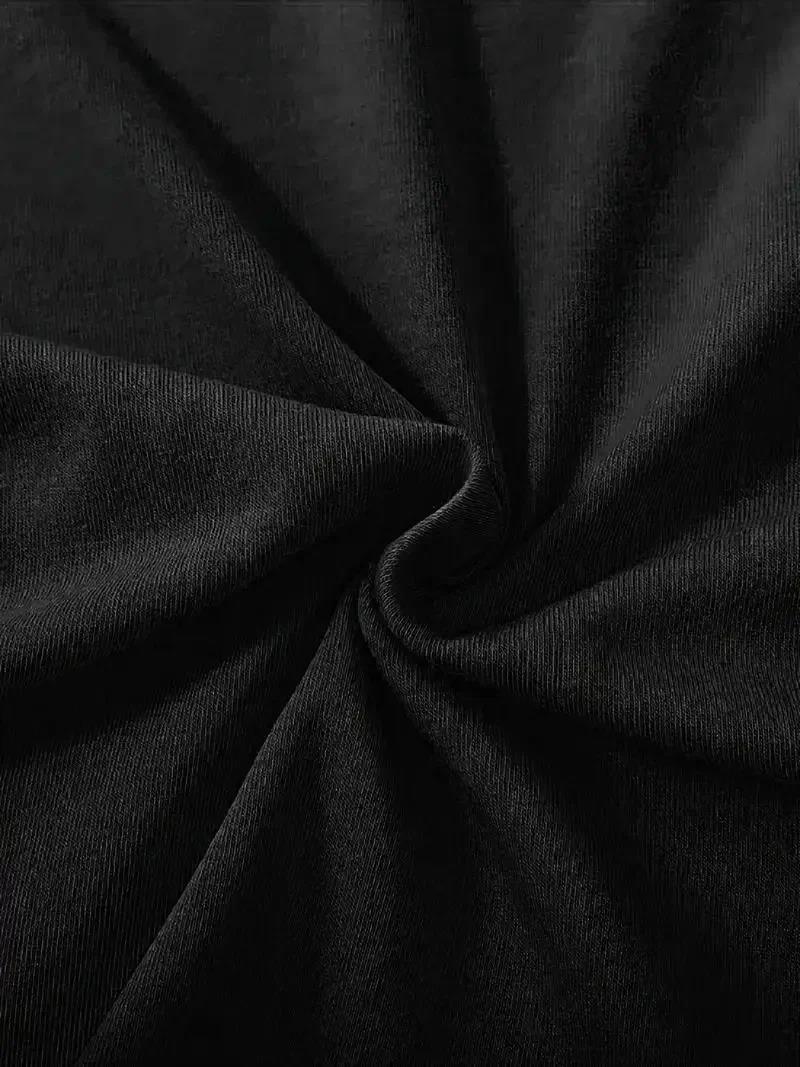 fiyonk Ön Arka baskılı siyah oversize unisex Kısa Kol t-shirt- Siyah