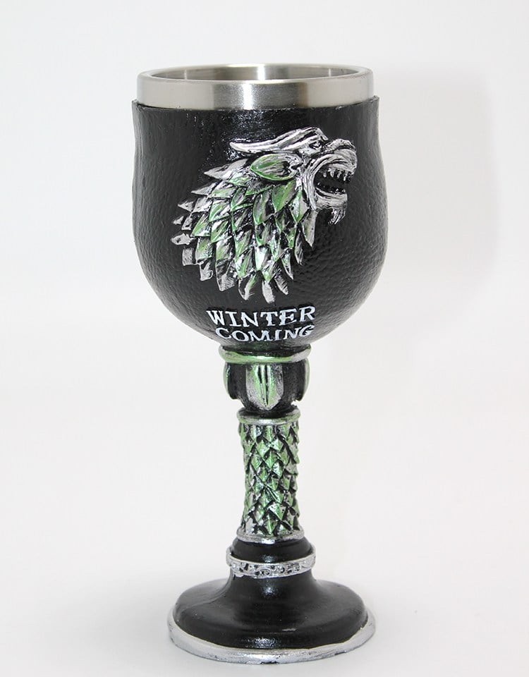 Game Of Thrones House Stark 3D Kabartmalı Çelik Kadeh Bardak