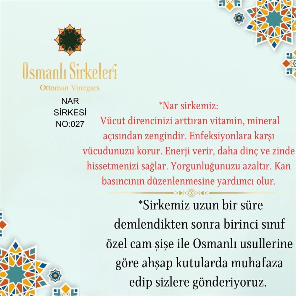 Geleneksel - 01. Nar Sirkesi - 500 ml