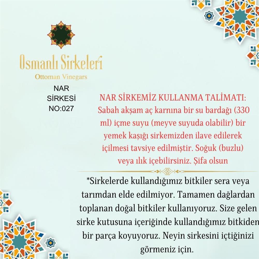 Geleneksel - 01. Nar Sirkesi - 500 ml