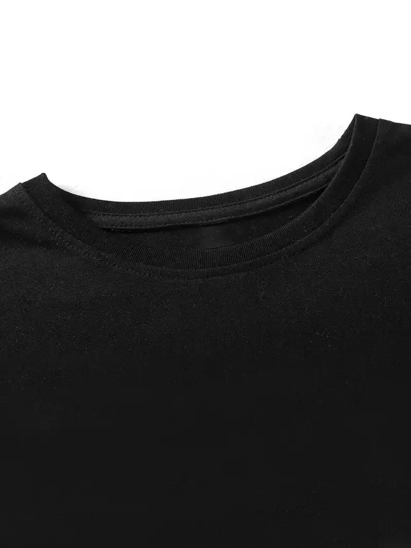 [Günlük T-Shirt] Hafif Kadın Günlük T-Shirt | Bol Kesim, Kısa Kollu, Yuvarlak Yaka, Eğlenceli Karikatür Ayı ve 