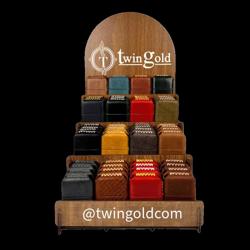 Handmade El Yapımı Hakiki Deri Zippo Modeli Çakmak - AG02001 - Taba