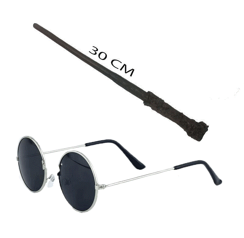 Harry Potter Asası ve Gözlüğü Seti