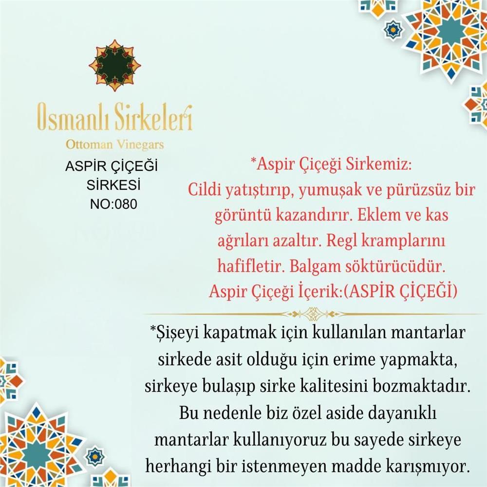 İnfüzyon - 03. Aspir Çiçeği Sirkesi - 500 ml