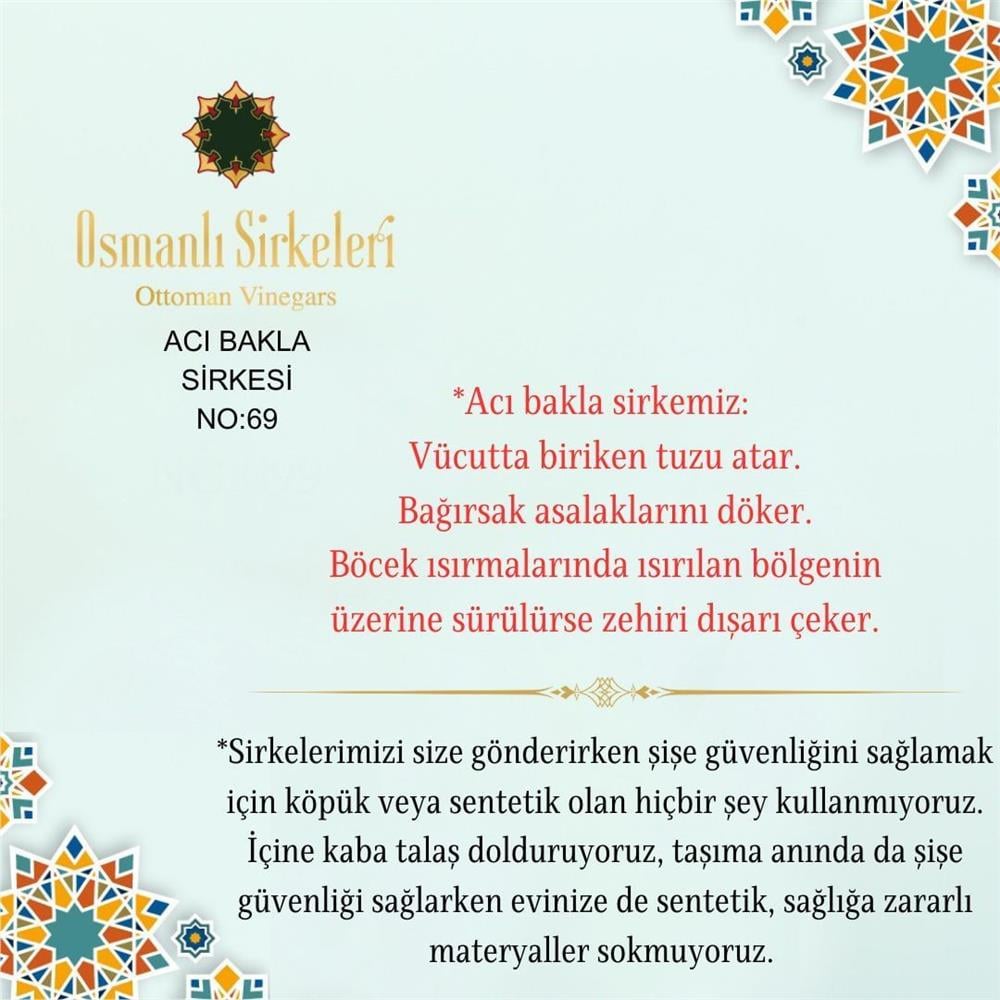İnfüzyon - 03. Acı Bakla Sirkesi - 500 ml