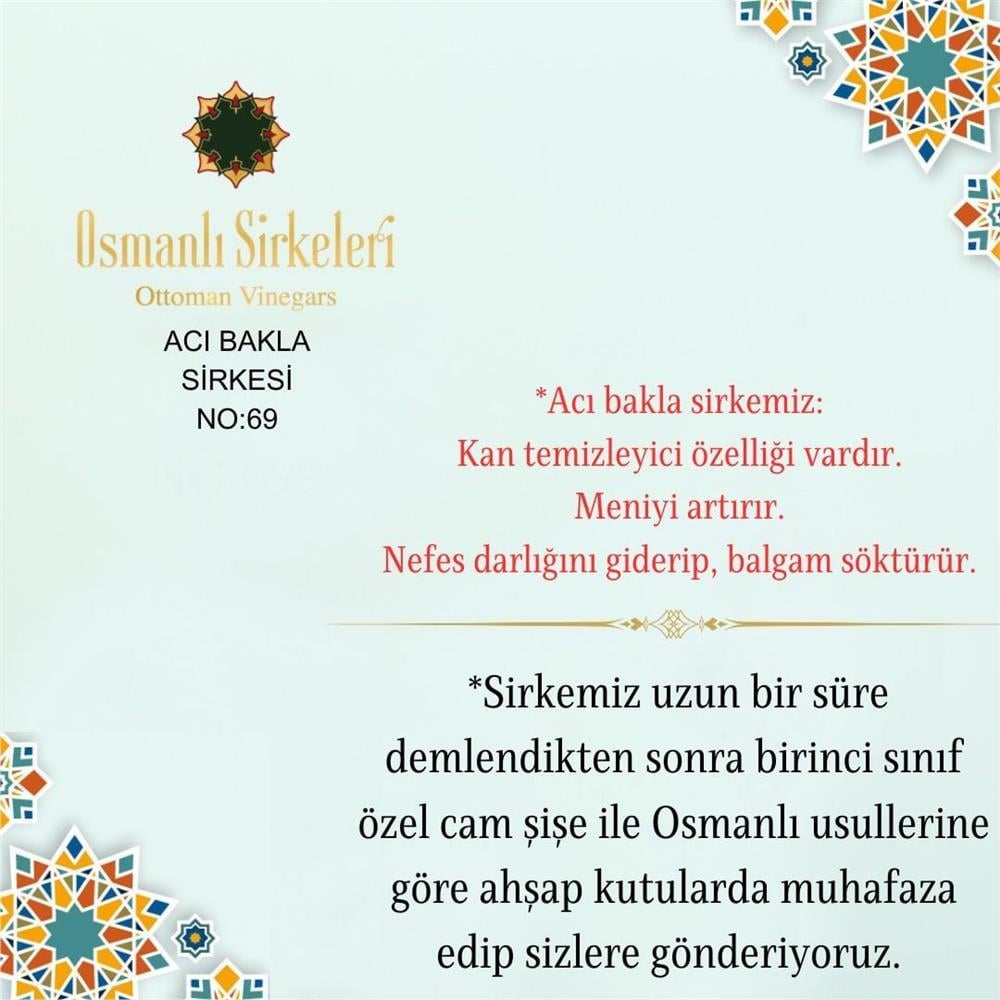 İnfüzyon - 03. Acı Bakla Sirkesi - 500 ml