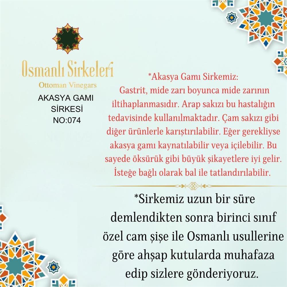 İnfüzyon - 03. Akasya Gamı Sirkesi - 500 ml