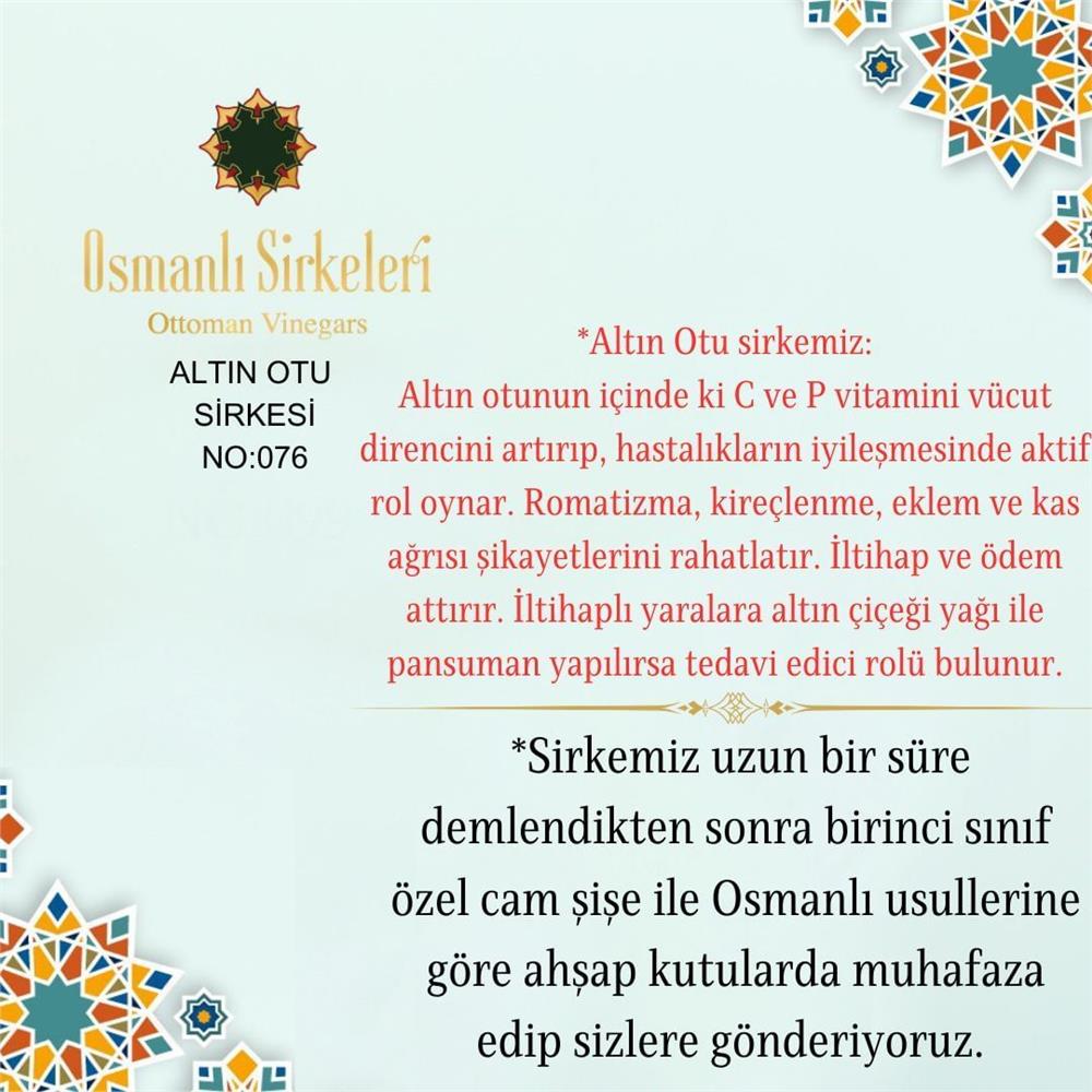 İnfüzyon - 03. Altınotu Sirkesi - 500 ml