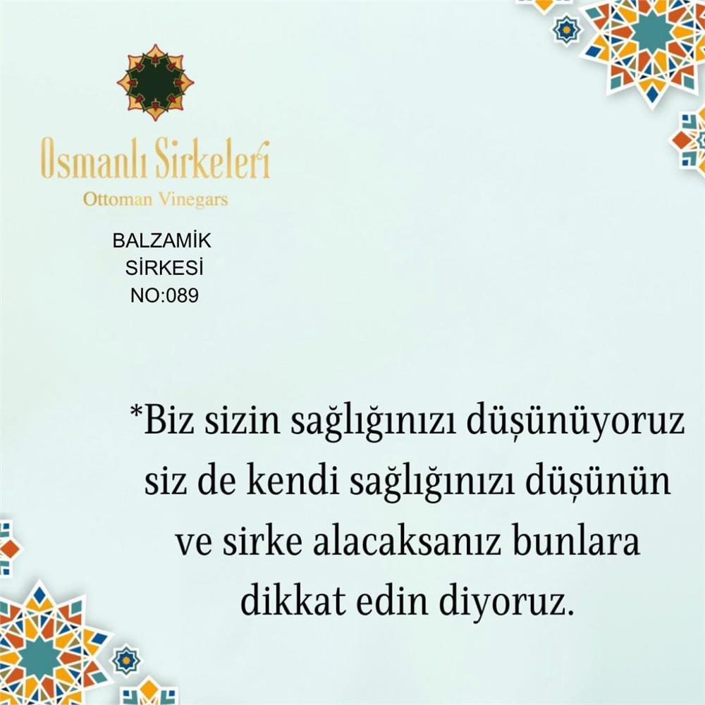 İnfüzyon - 03. Balzamik Sirkesi - 500 ml