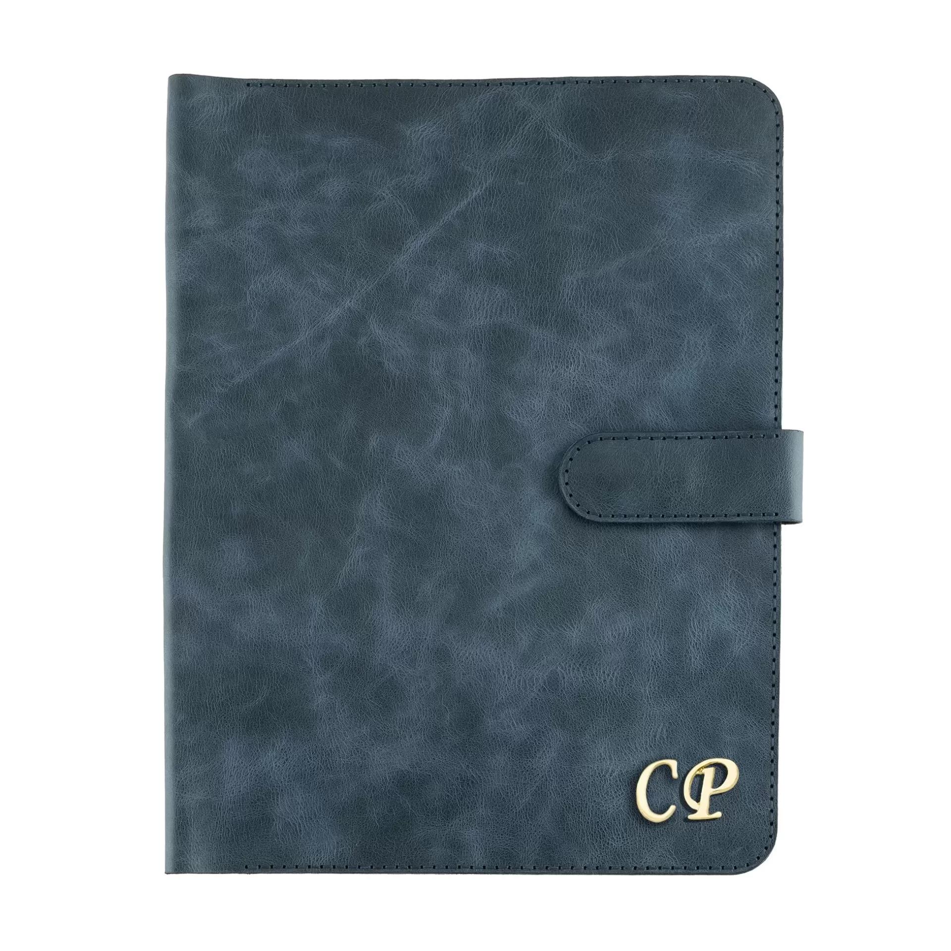 İsme Özel Çıtçıtlı Fonksiyonlu Macbook Organizer - %100 Rainbow Deri - ET02001 - Lacivert