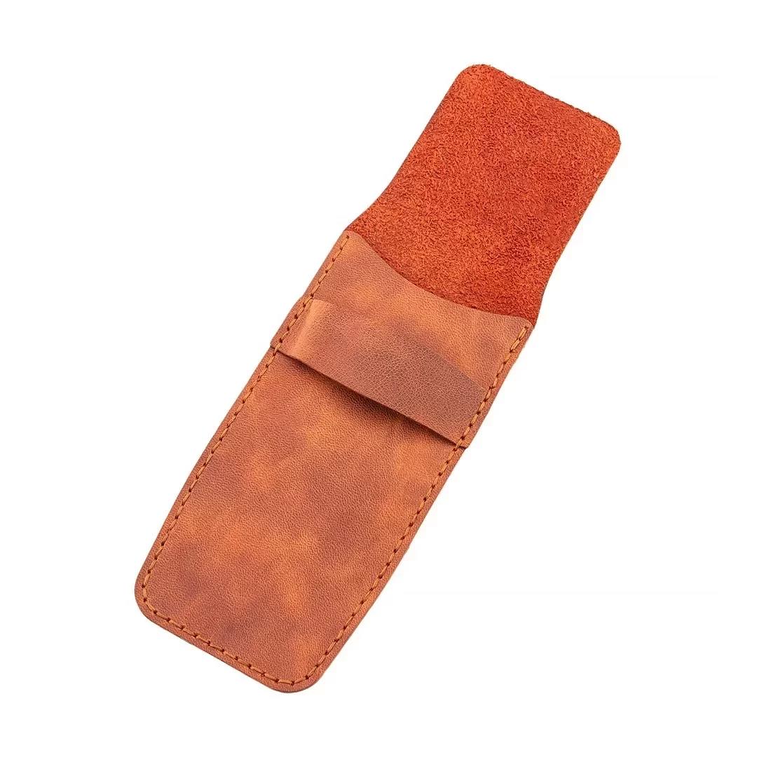 İsme Özel Çok Amaçlı Aksesuar Kılıfı - %100 Rainbow Deri - AK01002 - Tobacco