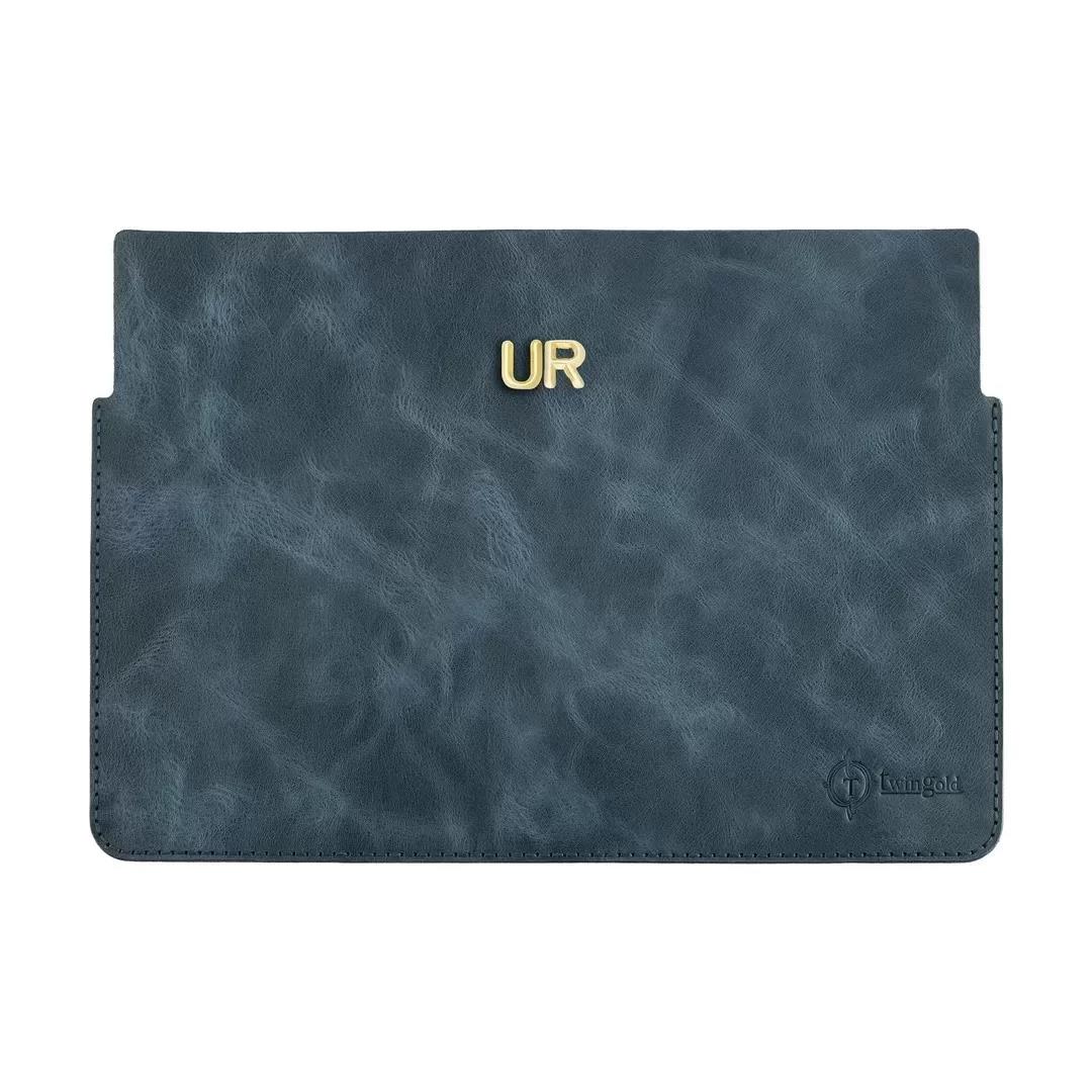 İsme Özel Macbook Kılıfı - %100 Rainbow Deri - ET02002 - Lacivert
