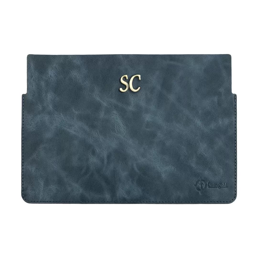 İsme Özel Macbook Kılıfı - %100 Rainbow Deri - ET02002 - Lacivert