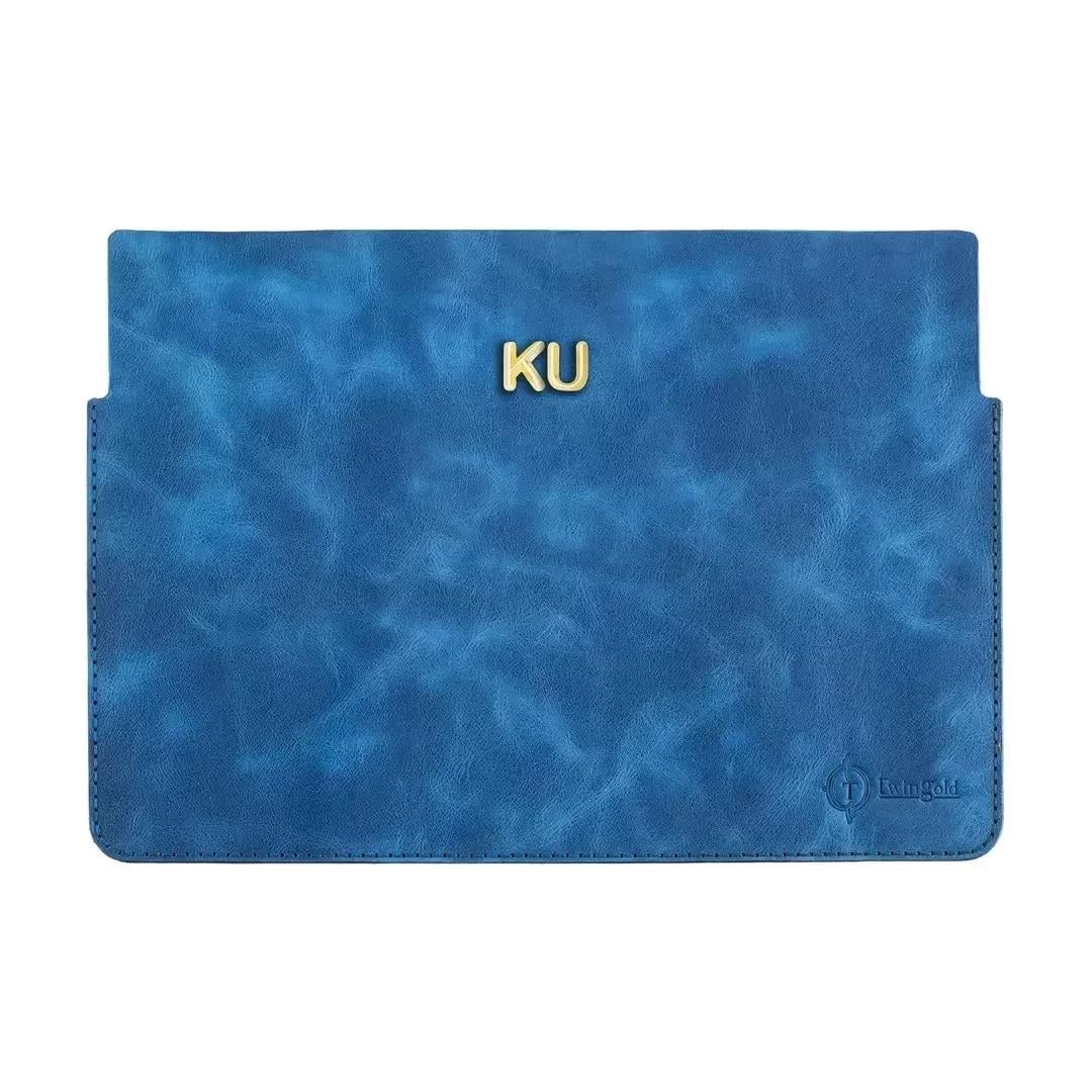 İsme Özel Macbook Kılıfı - %100 Rainbow Deri - ET02002 - Saks Mavisi