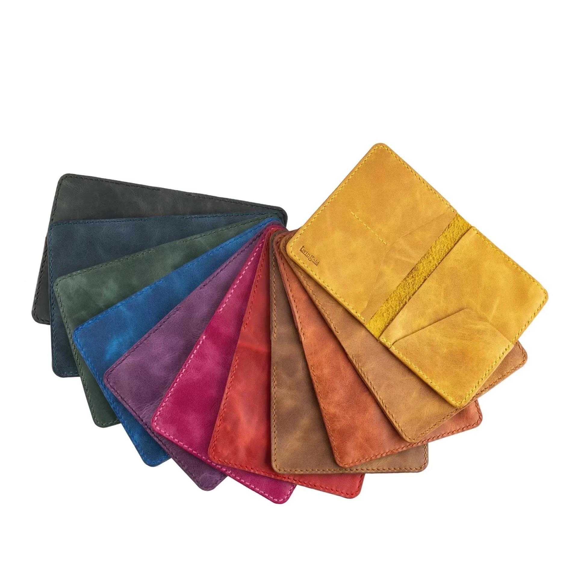 İsme Özel Pasaport Kılıfı - %100 Rainbow Deri - AK02003 - Antrasit