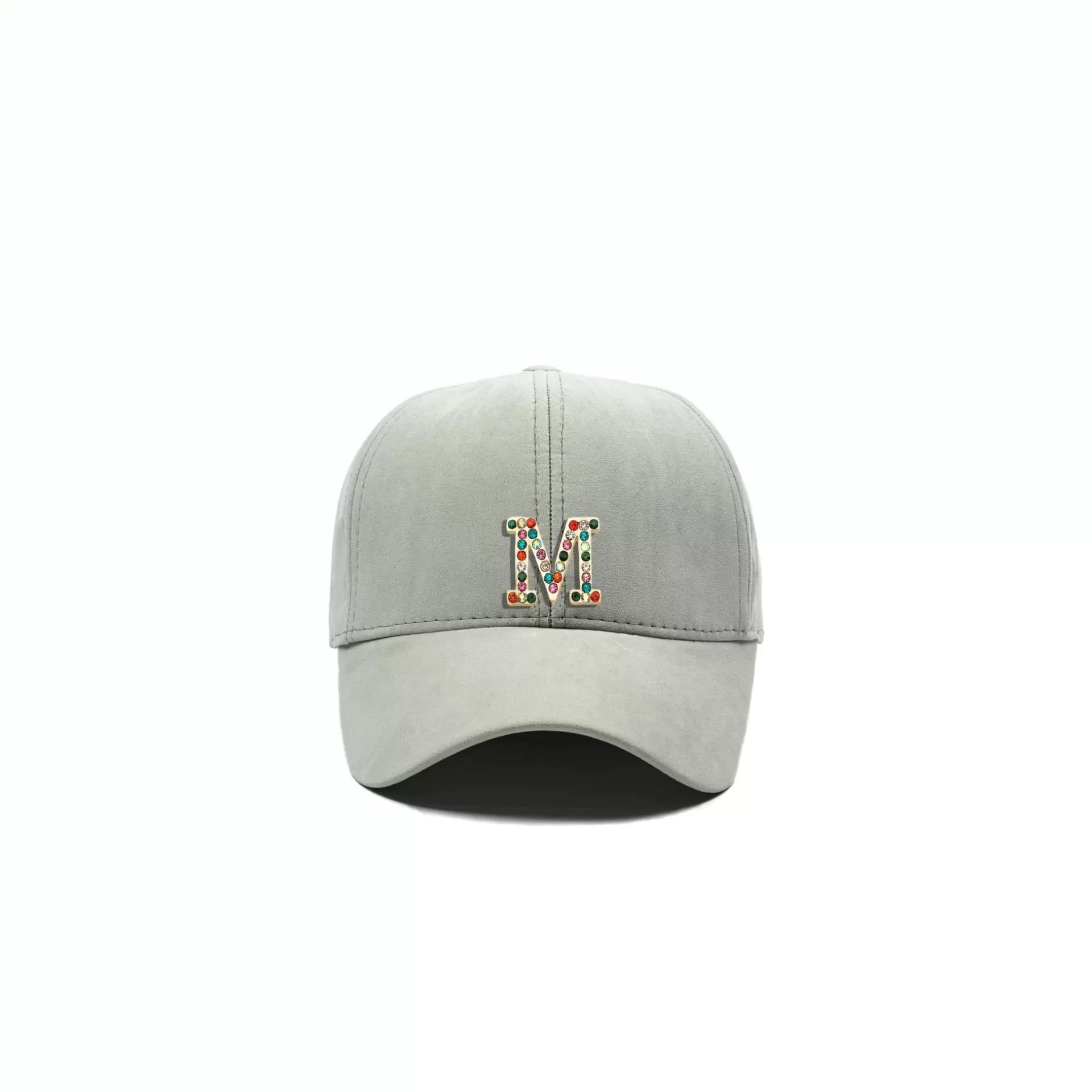 İsme Özel Süet Kep Şapka - AB01013 - Taş