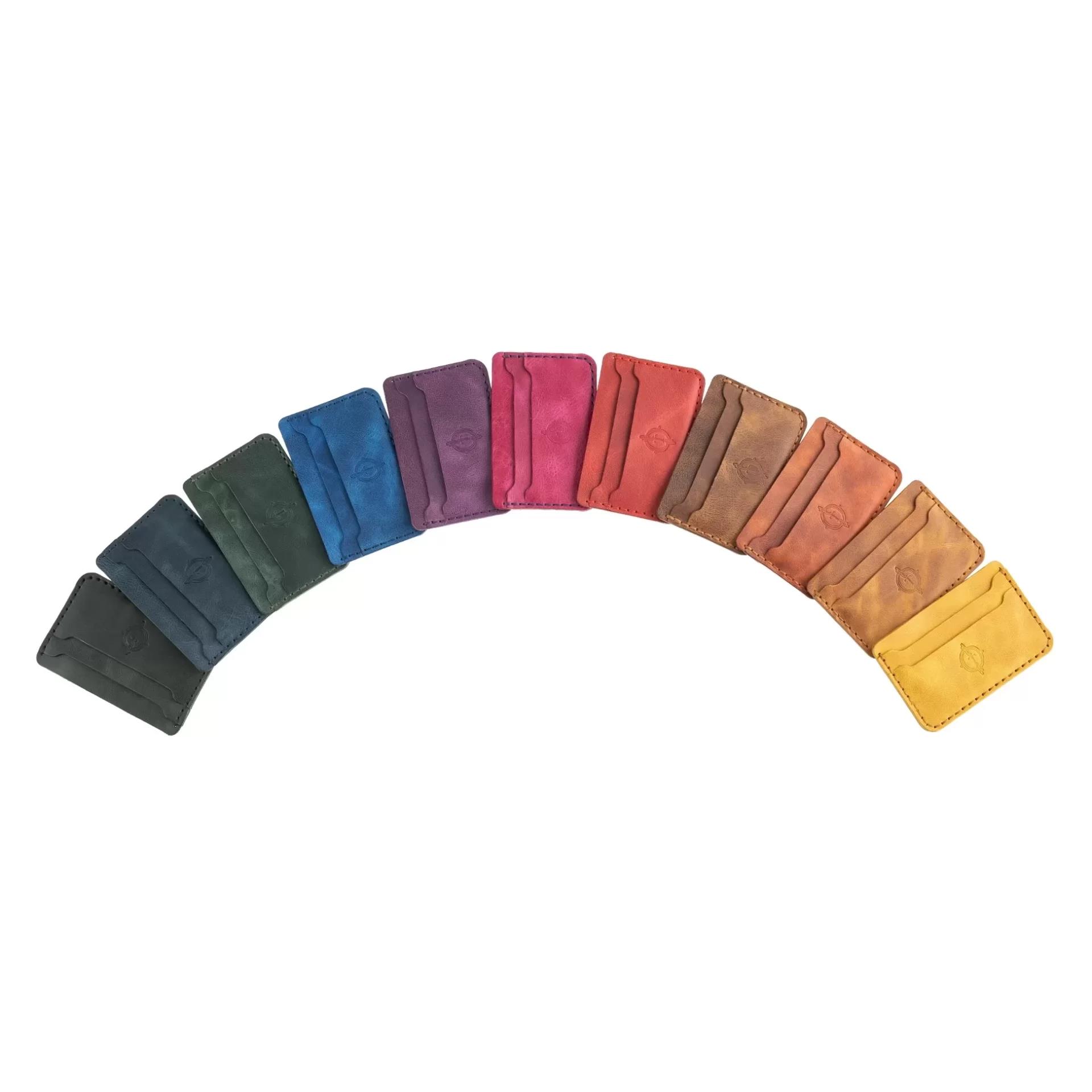 İsme Özel Yatay Kartlık - %100 Rainbow Deri - A011001 - Haki