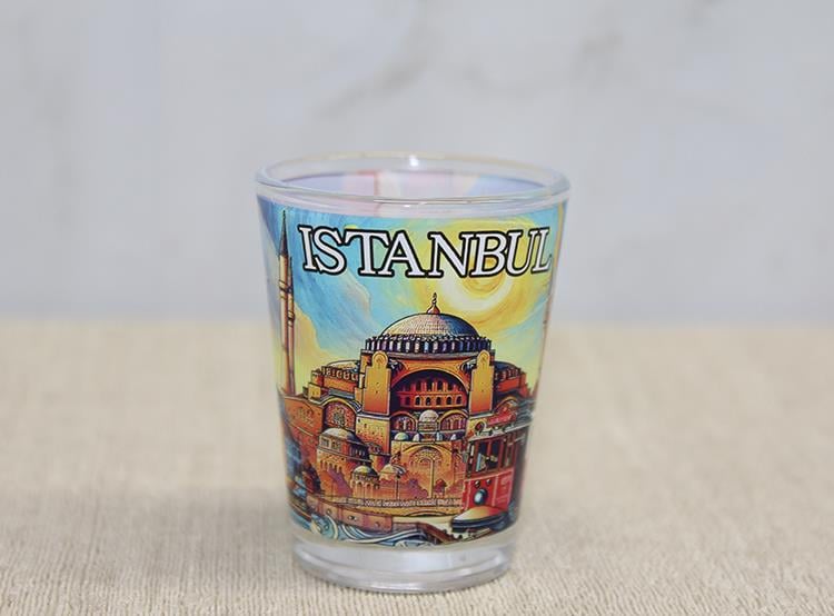İstanbul Temalı Cam Shot Bardak Alk4356
