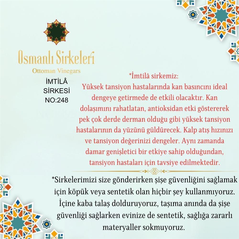 Karışım İnfüzyon - 04. İmtilā Sirkesi  - 500 ml