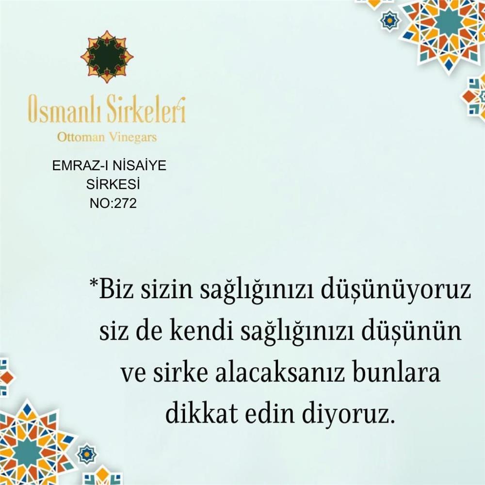 Karışım İnfüzyon - 04. Emraz-ı Nisaiye Sirkesi  - 500 ml