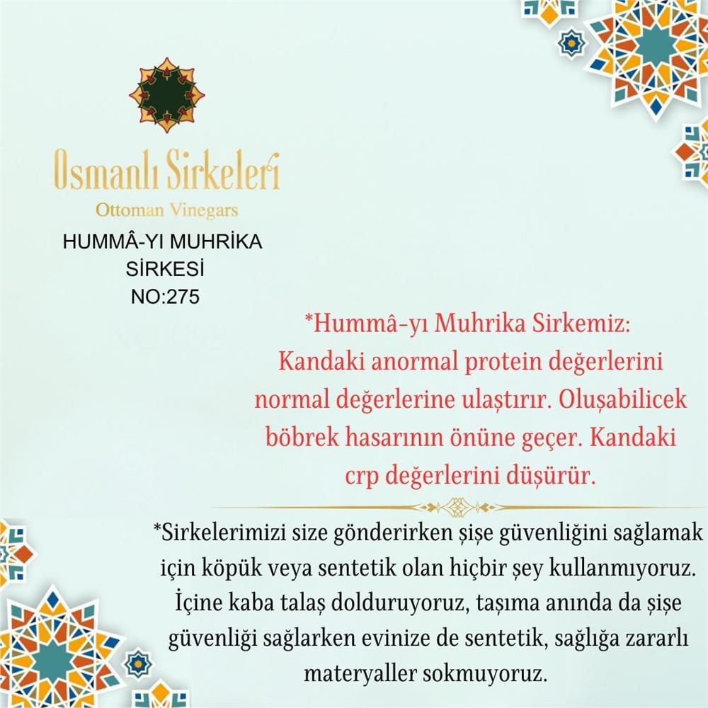 Karışım İnfüzyon - 04. Hummâ-yı Muhrika Sirkesi  - 500 ml