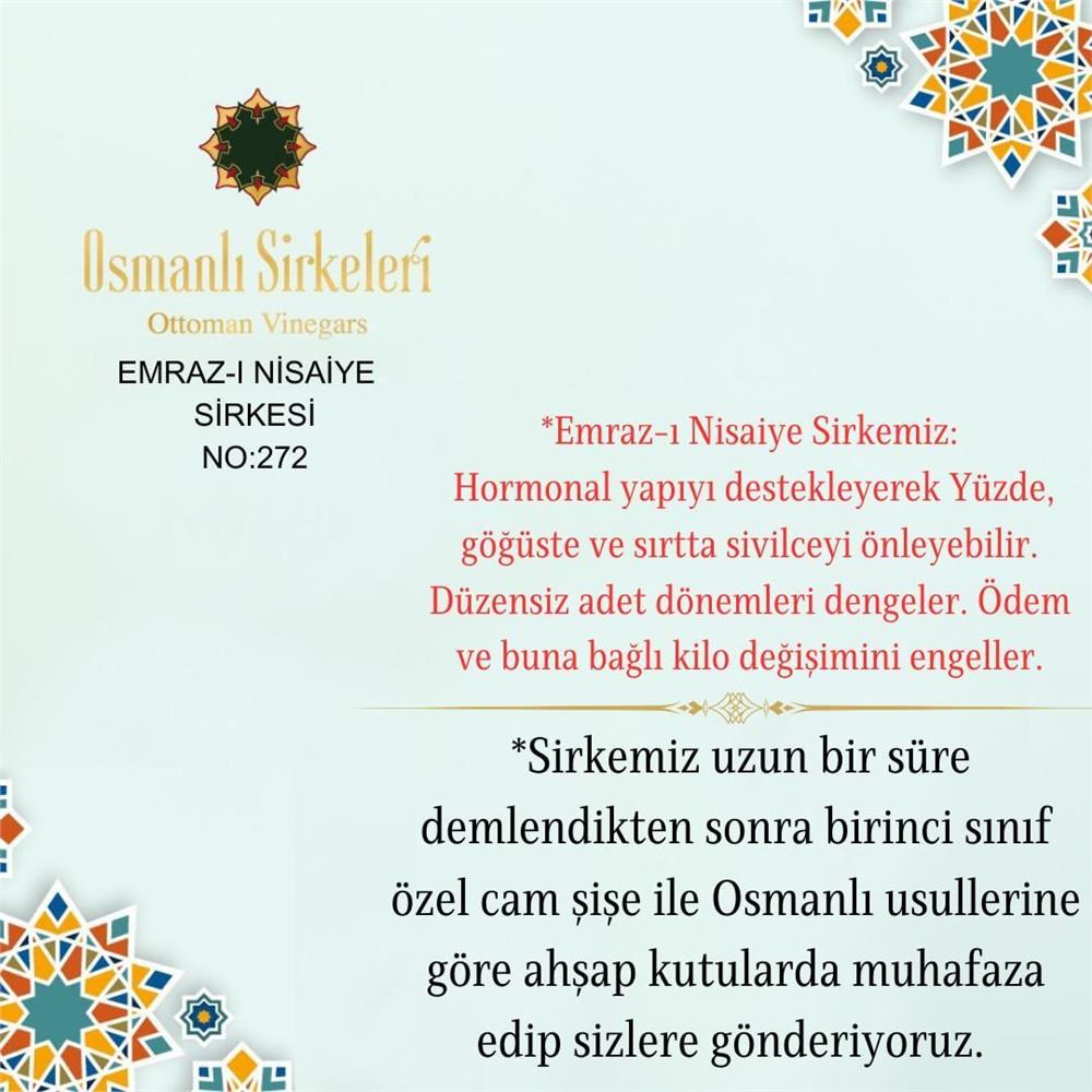 Karışım İnfüzyon - 04. Emraz-ı Nisaiye Sirkesi  - 500 ml