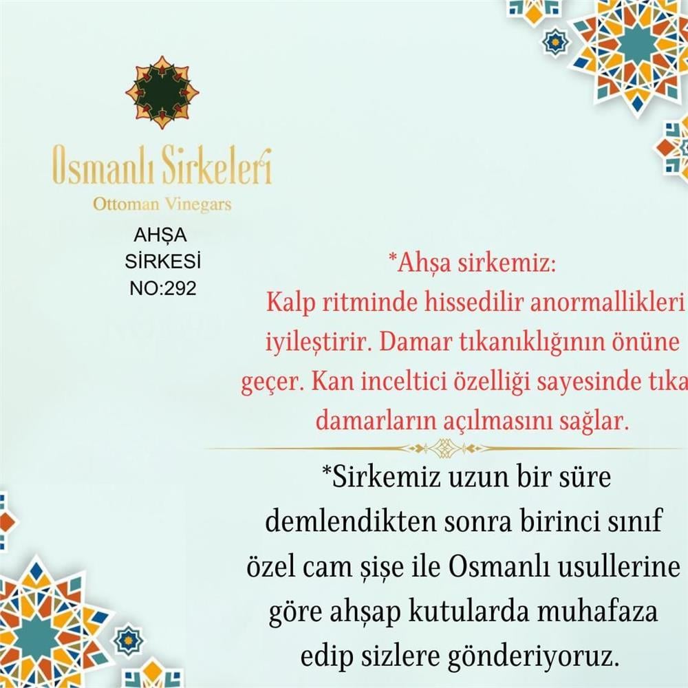 Karışım İnfüzyon - 04. Ahşa Sirkesi  - 500 ml