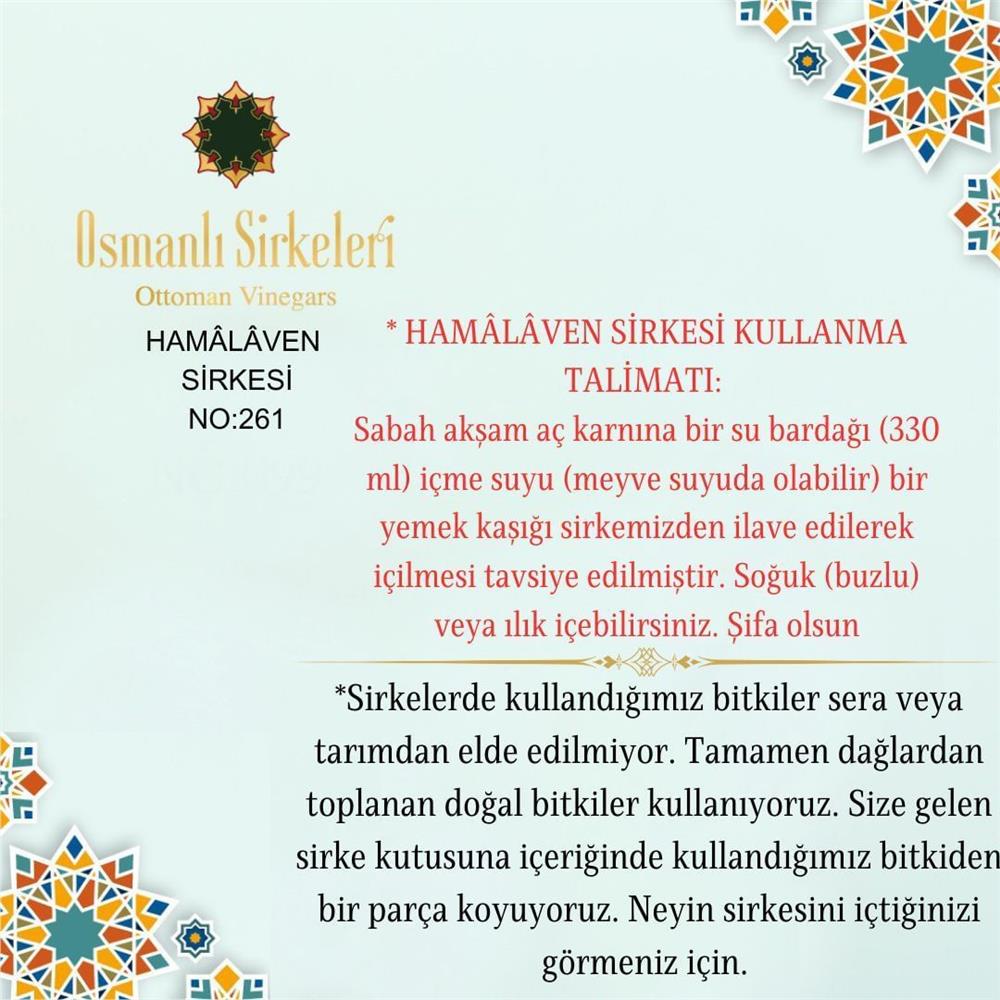 Karışım İnfüzyon - 04. Hamâlâven Sirkesi  - 500 ml