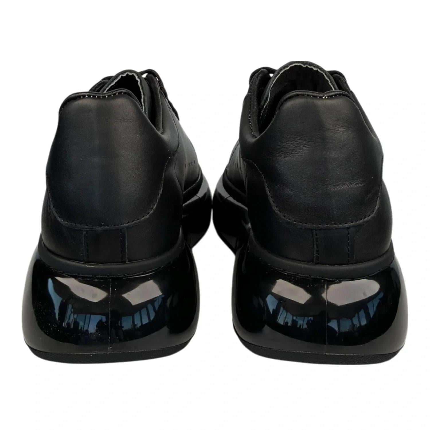 Kişiselleştirilebilir Kalın Ortopedik Tabanlı Mcquen Sneaker Spor Ayakkabı - Siyah