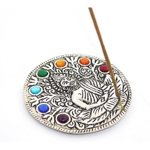 Metal 7 Çakra (Chakra) Buda Tütsülük