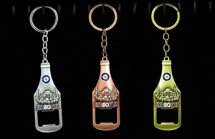 Metal Ayasofya Anahtarlık Ve Açacak Model 1