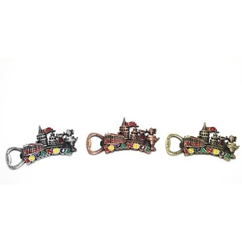Metal İstanbul Temalı Yöresel Magnet Açacak Model 1