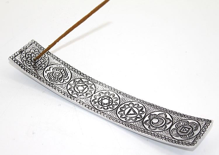 Metal Kayık 7 Çakra (Chakra) Tütsülük