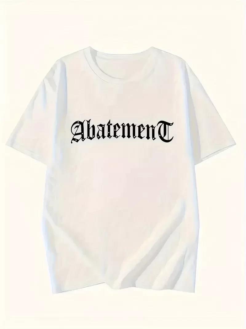 Örümcek Ağı Desenli Baskılı Oversize Bisiklet Yaka T-shirt  - Beyaz